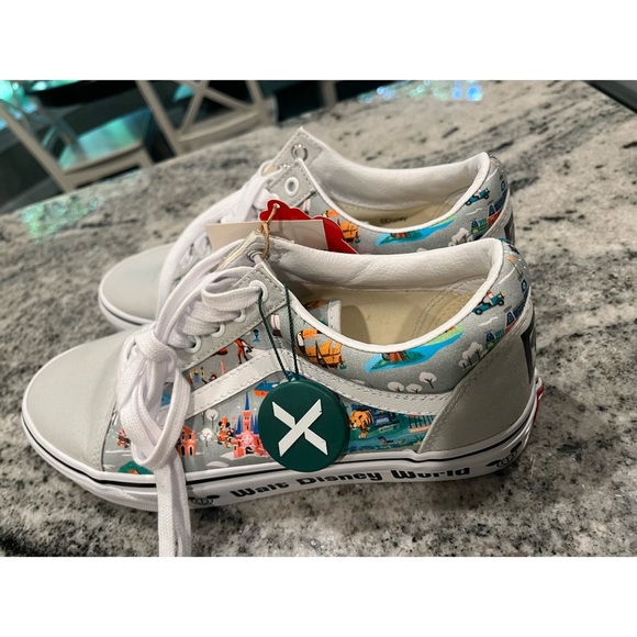 Vans Shoes - Vans Old Skool Walt Disney World 50th Anniversary Park Map